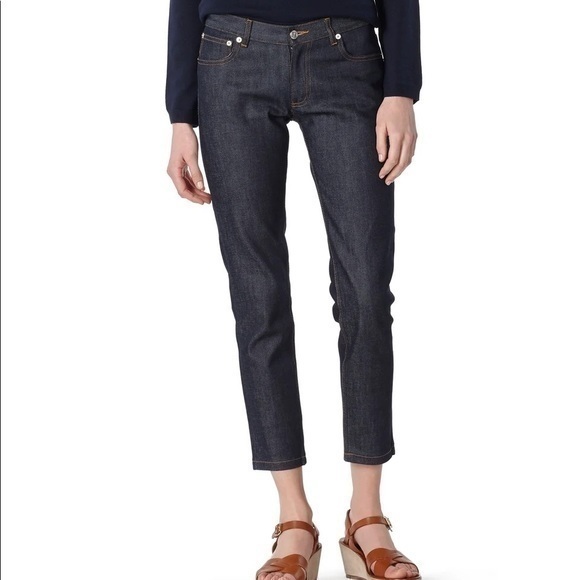 A.P.C. New Cure H Jean Tres Etroit Japanese Denim Cotton Indigo Blue Jeans 27 - Picture 1 of 11
